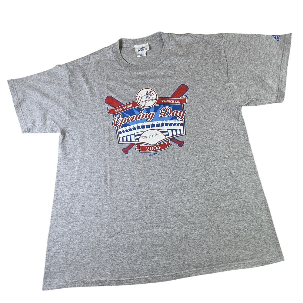 Adidas New York Yankees 2004 Opening Day T Shirt Adult Large MLB USA Vintage